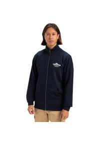Quiksilver - Bluza na zamek dla Mężczyzn SIMPLE SURF Czarny. Typ kołnierza: kołnierzyk stójkowy. Kolor: niebieski. Materiał: bawełna, poliester, dzianina. Długość rękawa: długi rękaw. Długość: długie