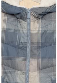 Abercrombie & Fitch kurtka dwustronna dziecięca kolor niebieski. Okazja: na co dzień. Typ kołnierza: kaptur. Kolor: niebieski. Materiał: poliester. Styl: casual #3