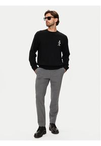 Armani Exchange Sweter 6DZM6H ZM5BZ 1200 Czarny Regular Fit. Kolor: czarny. Materiał: bawełna, syntetyk #3