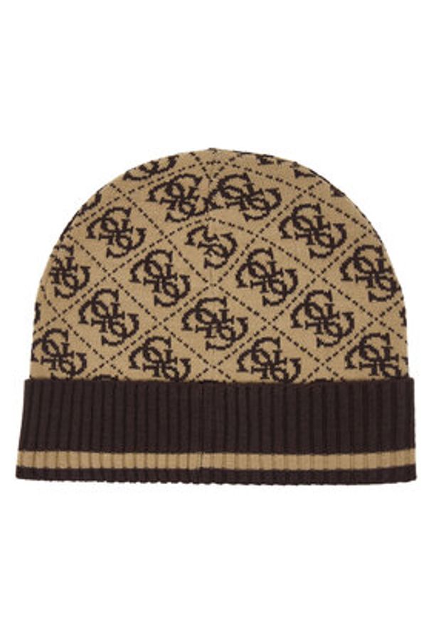Guess Czapka AM5028 POL01 Brązowy. Kolor: brązowy. Materiał: akryl, materiał