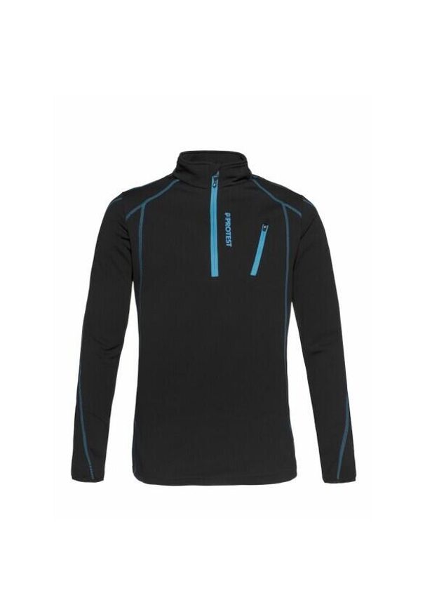 Polar z zamkiem błyskawicznym 1/4 Protest Humans. Kolor: czarny. Materiał: polar. Sezon: zima. Sport: narciarstwo