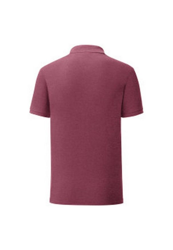 FRUIT OF THE LOOM - Koszulka Polo Męska Iconic. Typ kołnierza: polo. Kolor: czerwony, brązowy, wielokolorowy