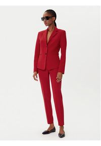Hugo - HUGO Spodnie materiałowe Hagonia-1 50539991 Czerwony Slim Fit. Kolor: czerwony. Materiał: syntetyk #3