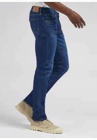 Lee - LEE LUKE MĘSKIE SPODNIE JEANSOWE DARK WORN KANSAS L719IAC22