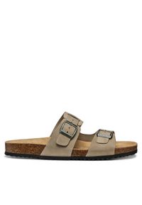 Geox Klapki U Sandal Ghita U159VB 00032 C1018 Szary. Kolor: szary. Materiał: skóra, nubuk