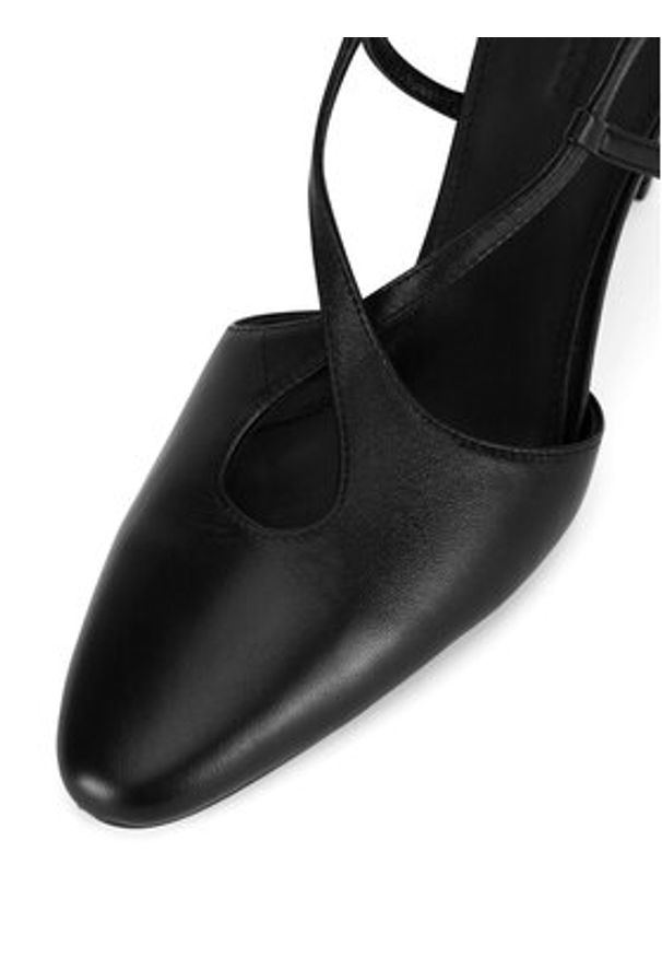 Gino Rossi - GINO ROSSI Czółenka CHARLI-V2023-18-1 Czarny. Kolor: czarny. Materiał: skóra