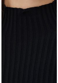Calvin Klein Jeans Sukienka J20J217687.PPYY kolor czarny mini dopasowana. Kolor: czarny. Materiał: dzianina. Długość rękawa: długi rękaw. Wzór: gładki. Typ sukienki: dopasowane. Długość: mini #6