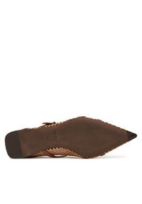 Max Mara Baleriny 2514521332600 Bordowy. Kolor: czerwony. Materiał: skóra #3