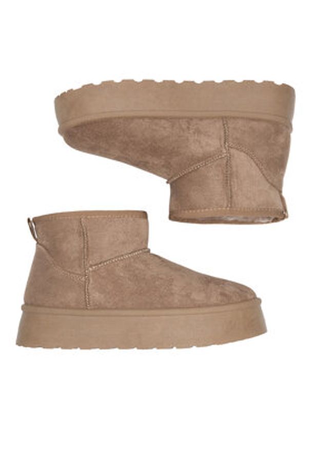 Jenny - JENNY Botki CEO-WSX23-01 Brązowy. Kolor: brązowy. Materiał: materiał