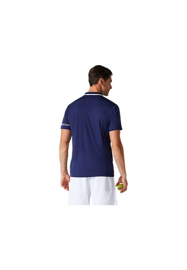 Koszulka sportowa męska Asics Court Polo Shirt. Typ kołnierza: polo. Kolor: niebieski