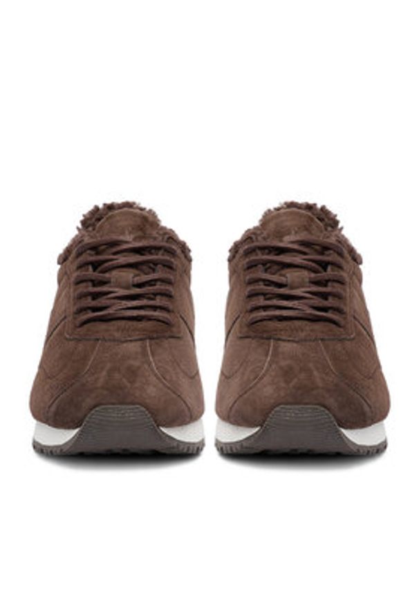 Beverly Hills Polo Club Sneakersy EO-V12-1187 Brązowy. Kolor: brązowy. Materiał: skóra, zamsz