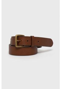 Polo Ralph Lauren Pasek skórzany 405826042002 męski kolor brązowy. Kolor: brązowy. Materiał: skóra #1