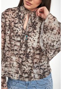 Pinko - Bluzka damska w zwierzęcy wzór Caracalla PINKO. Wzór: motyw zwierzęcy #3