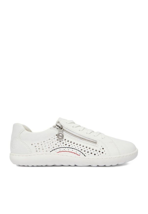 Sneakersy Rieker. Kolor: biały