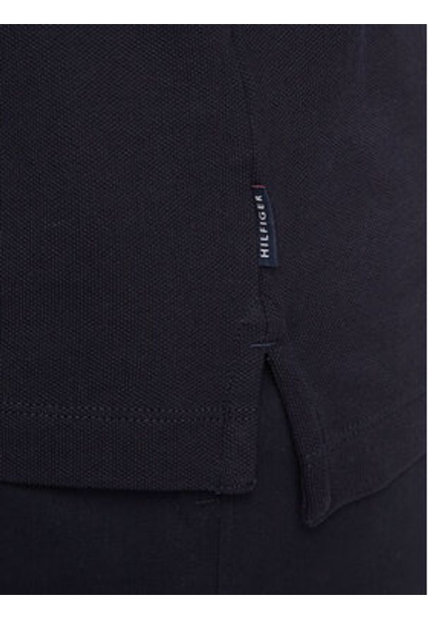 TOMMY HILFIGER - Tommy Hilfiger Polo Mao MW0MW34752 Granatowy Slim Fit. Typ kołnierza: polo. Kolor: niebieski. Materiał: bawełna