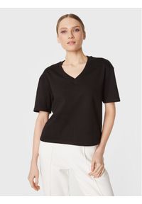 outhorn - Outhorn T-Shirt TTSHF052 Czarny Relaxed Fit. Kolor: czarny. Materiał: bawełna #1
