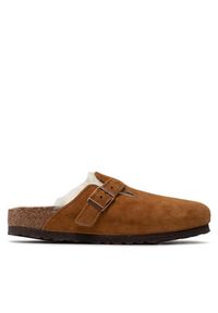 Birkenstock Klapki Boston Vl/Sheraling 1001141 Brązowy. Kolor: brązowy. Materiał: zamsz, skóra #6