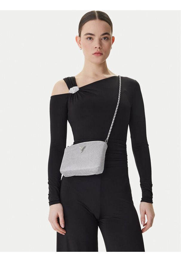 Guess Torebka J5BZ15 WG830 Srebrny. Kolor: srebrny