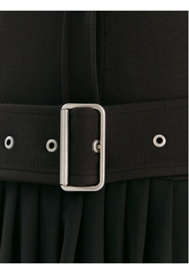 TOMMY HILFIGER - Tommy Hilfiger Sukienka koszulowa WW0WW48398 Czarny Regular Fit. Kolor: czarny. Materiał: wiskoza. Typ sukienki: koszulowe