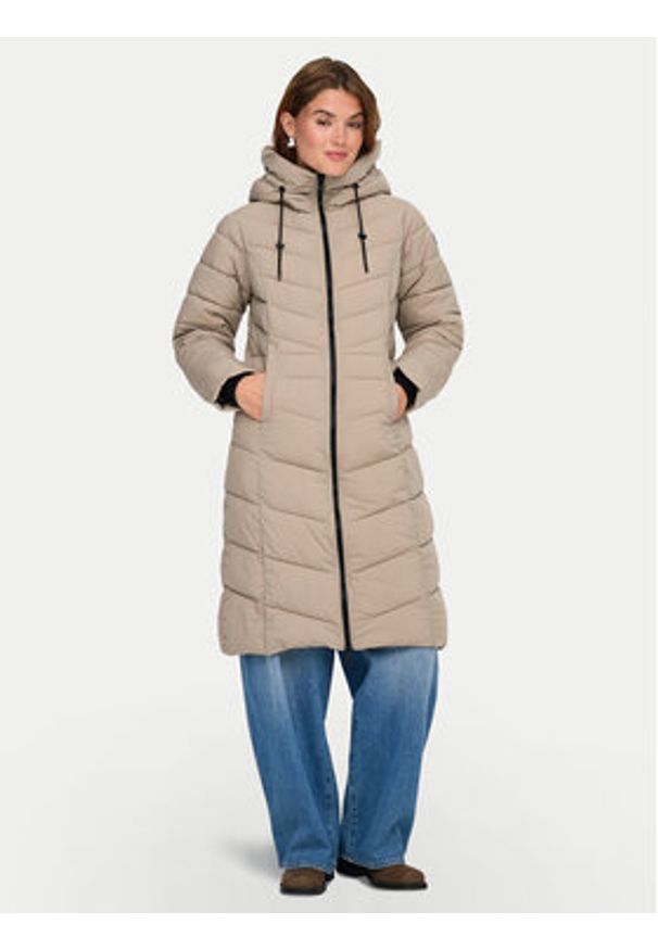 only - ONLY Kurtka zimowa Juliet 15353149 Beżowy Regular Fit. Kolor: beżowy. Materiał: syntetyk. Sezon: zima