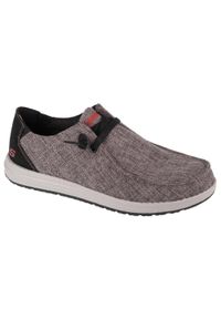 skechers - Adidasy Skechers Melson-nela, Mężczyźni. Kolor: szary. Materiał: materiał, tkanina