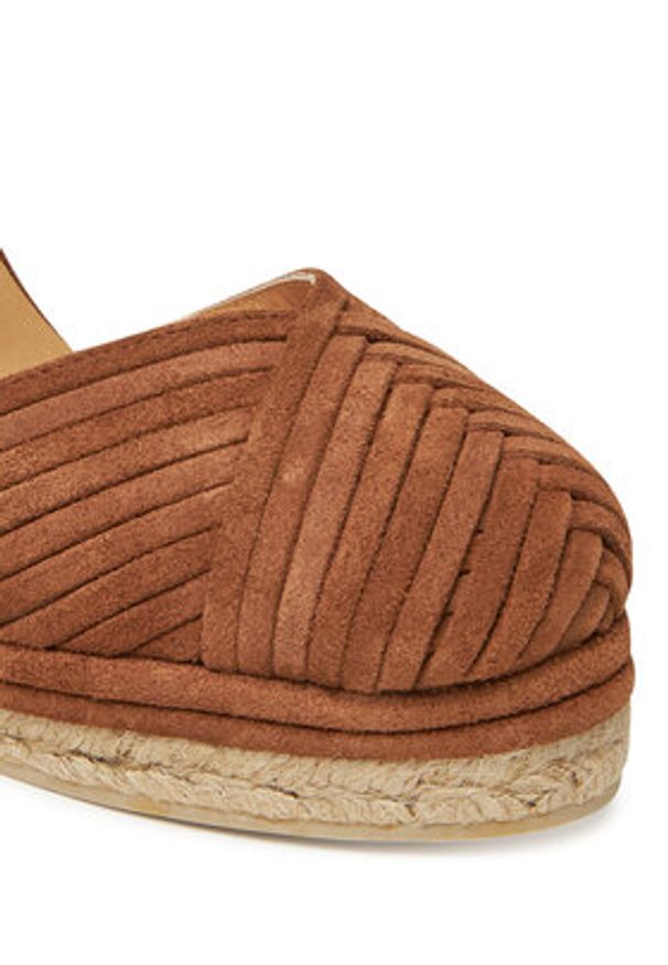 Castañer Espadryle Colina/186 025685 Brązowy. Kolor: brązowy. Materiał: zamsz, skóra