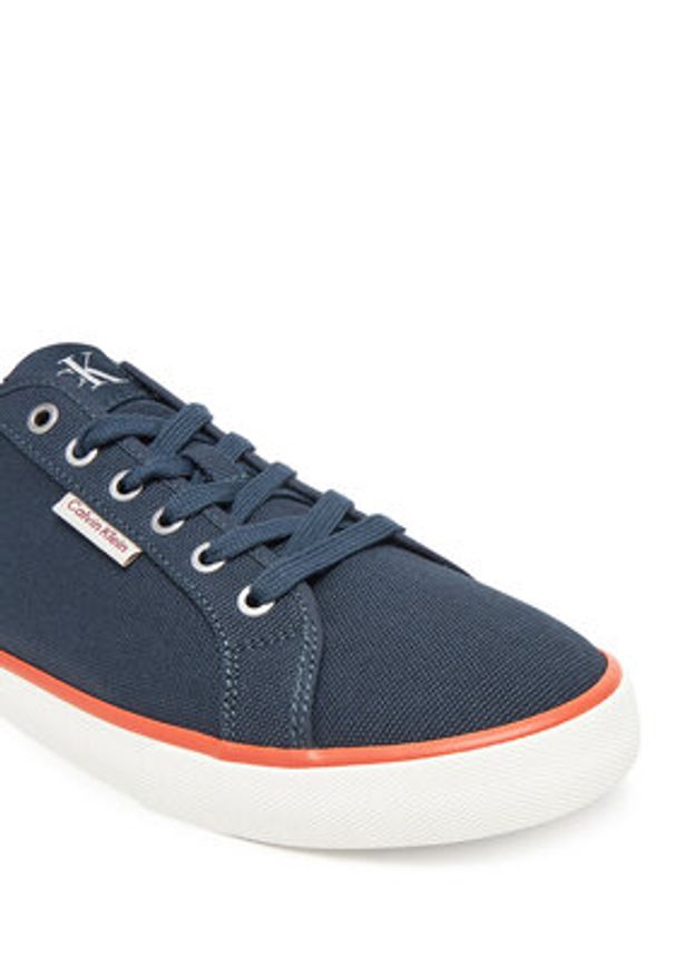 Calvin Klein Jeans Tenisówki Ess Vulc Low Mg Cv YM0YM01301 Granatowy. Kolor: niebieski. Materiał: materiał