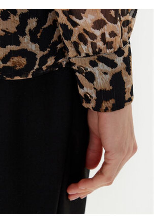 Morgan Koszula 252-CLION Brązowy Regular Fit. Kolor: brązowy. Materiał: syntetyk