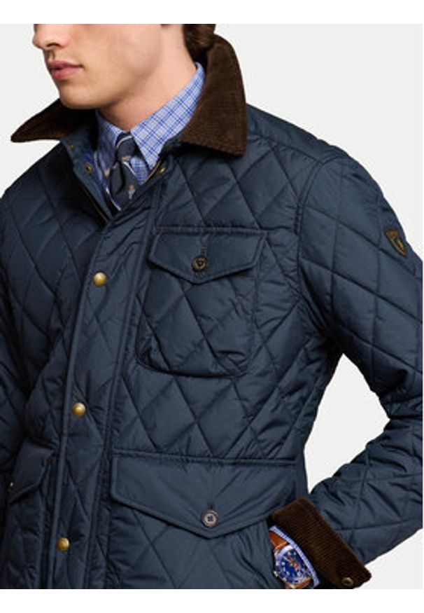 Polo Ralph Lauren Kurtka przejściowa 710847071006 Granatowy Regular Fit. Typ kołnierza: polo. Kolor: niebieski. Materiał: syntetyk