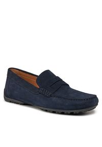 Geox Mokasyny U Kosmopolis + Grip U35CFB 00020 C4064 Granatowy. Kolor: niebieski. Materiał: zamsz, skóra #6