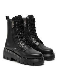 Karl Lagerfeld - KARL LAGERFELD Trapery KL45364 Czarny. Kolor: czarny. Materiał: skóra #4