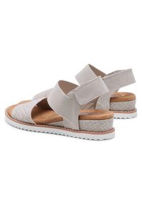 skechers - Skechers Sandały BOBS Desert Kiss 31440/OFWT Beżowy. Kolor: beżowy. Materiał: materiał