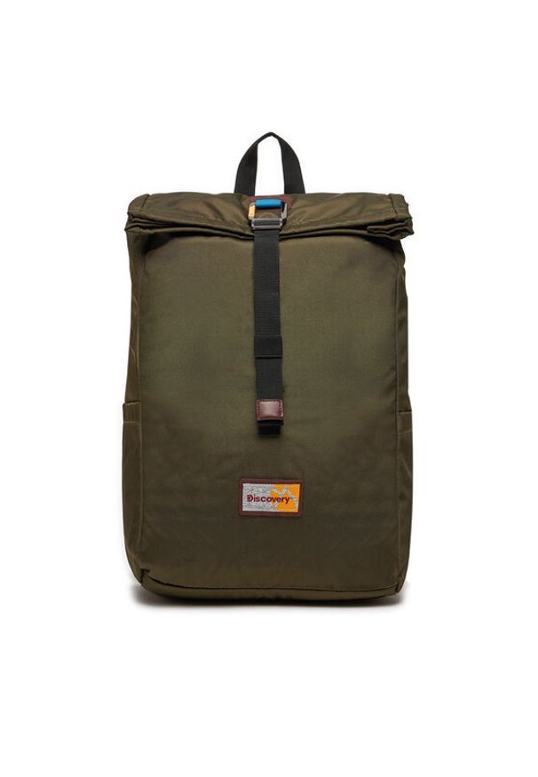 Discovery Plecak Roll Top Backpack D00722.11 Khaki. Kolor: brązowy. Materiał: materiał