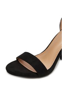 DeeZee Sandały E998-4 Czarny. Kolor: czarny. Materiał: materiał