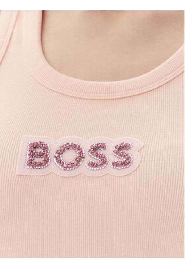 BOSS Top C-Ematite 50536985 Pomarańczowy Slim Fit. Kolor: pomarańczowy. Materiał: bawełna