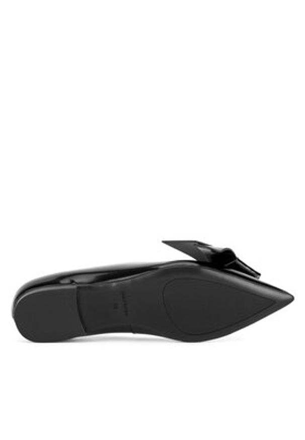 Gino Rossi - GINO ROSSI Baleriny VAL-V1166-211-2 Czarny. Kolor: czarny. Materiał: skóra