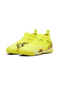 Puma - Młodzieżowe buty piłkarskie FUTURE 8 MATCH TT, średnia wysokość PUMA. Kolor: żółty, wielokolorowy, różowy, czarny. Sport: piłka nożna