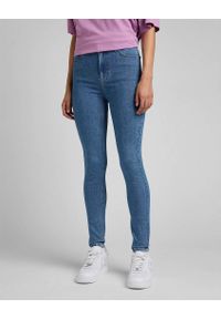 Lee - LEE IVY DAMSKIE SPODNIE JEANSOWE LIGHT WASH L32EFAMR