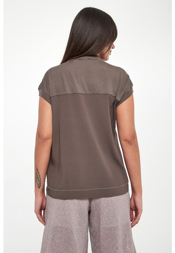 Kamizelka damska wełniana PESERICO. Materiał: wełna