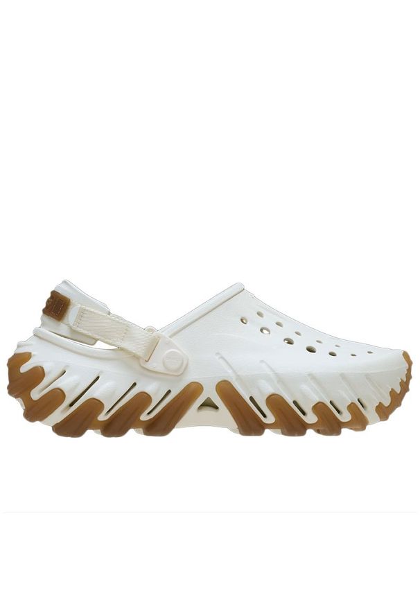 Klapki unisex Crocs Echo Gum RO Clog 211675-0WV - białe. Kolor: biały. Materiał: guma. Sezon: lato
