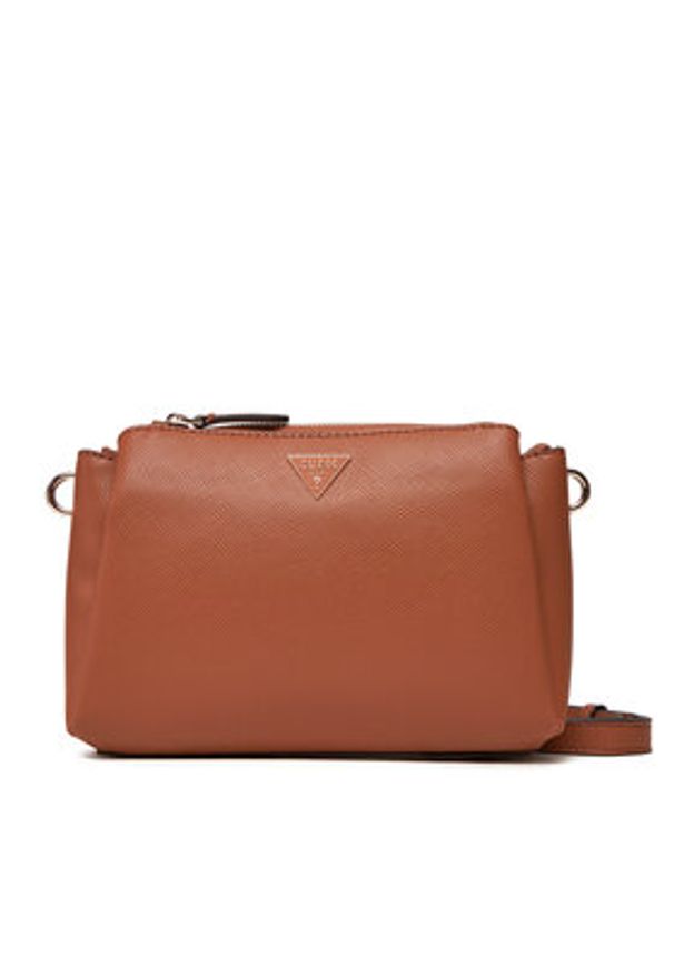 Guess Torebka Noelle II HWZG96 72120 Brązowy. Kolor: brązowy. Materiał: skórzane