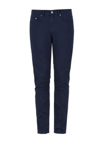 Ochnik - Granatowe spodnie męskie. Kolor: niebieski. Materiał: bawełna #3