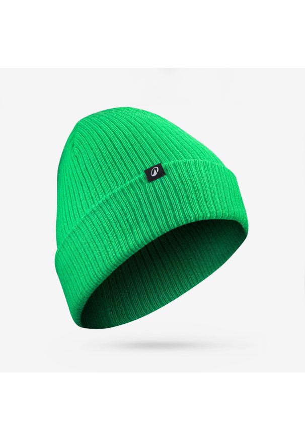 WEDZE - Czapka narciarska dla dzieci Wedze Fisherman 500. Kolor: zielony. Materiał: akryl, materiał. Sezon: zima. Styl: sportowy