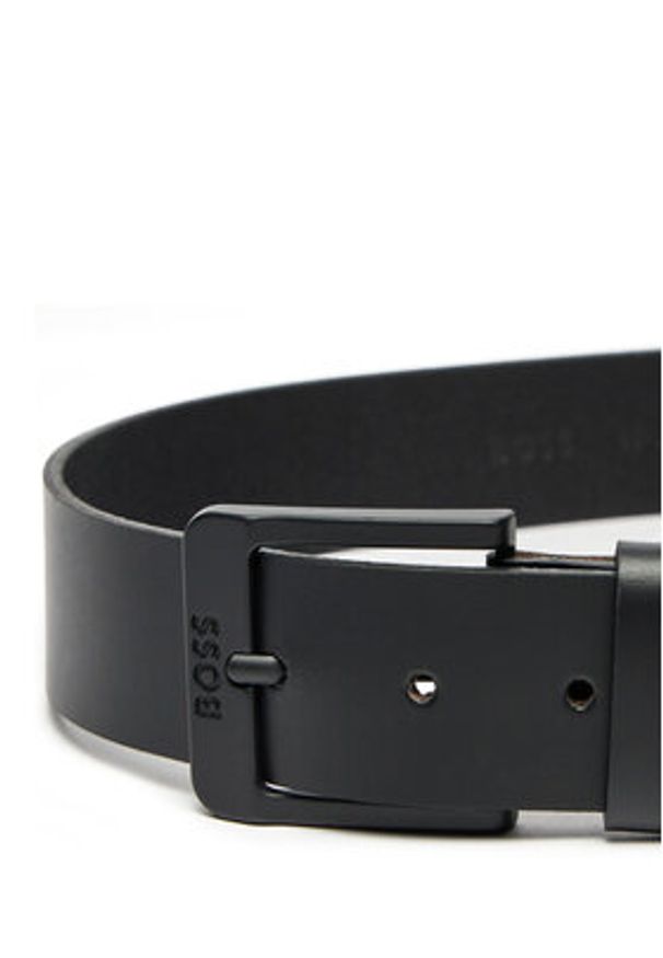 BOSS - Boss Pasek Męski Jemio-B 50522574 Czarny. Kolor: czarny. Materiał: skóra