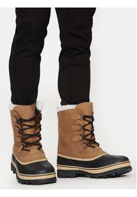sorel - Sorel Śniegowce Caribou NM1000 Brązowy. Kolor: brązowy. Materiał: nubuk, skóra #4