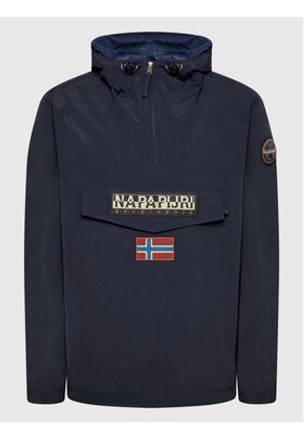 Napapijri Kurtka anorak Rainforest M Sum 3 NP0A4G7D Granatowy Regular Fit. Kolor: niebieski. Materiał: syntetyk
