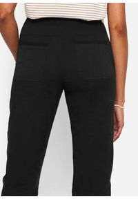 bonprix - Spodnie rybaczki z wiązanym troczkiem. Kolor: czarny #2