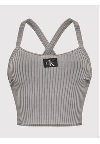 Calvin Klein Swimwear Góra od bikini KW0KW01744 Szary. Kolor: szary. Materiał: syntetyk