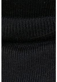 Brave Soul Sweter damski kolor czarny z golfem. Okazja: na co dzień. Typ kołnierza: golf. Kolor: czarny. Materiał: dzianina. Długość rękawa: długi rękaw. Długość: długie. Styl: casual #4