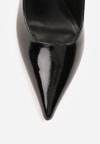 Born2be - Czarne Lakierowane Sandały Vices na Szpilce Bez Pięty Tillanea. Zapięcie: sprzączka. Kolor: czarny. Materiał: lakier. Obcas: na szpilce. Styl: elegancki, klasyczny #9